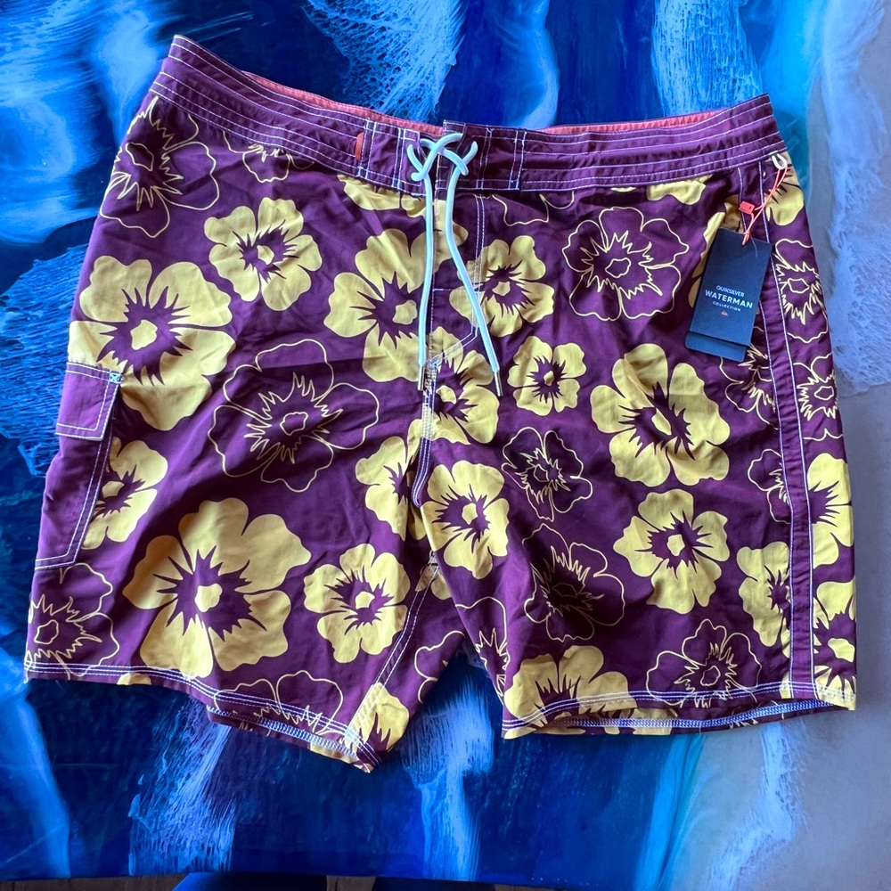 NEW WITH TAGS Quicksilver Highline Waterman Boardshorts 40 Recycled Materials